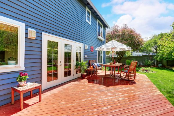 Blue Siding Installation in Huntersville